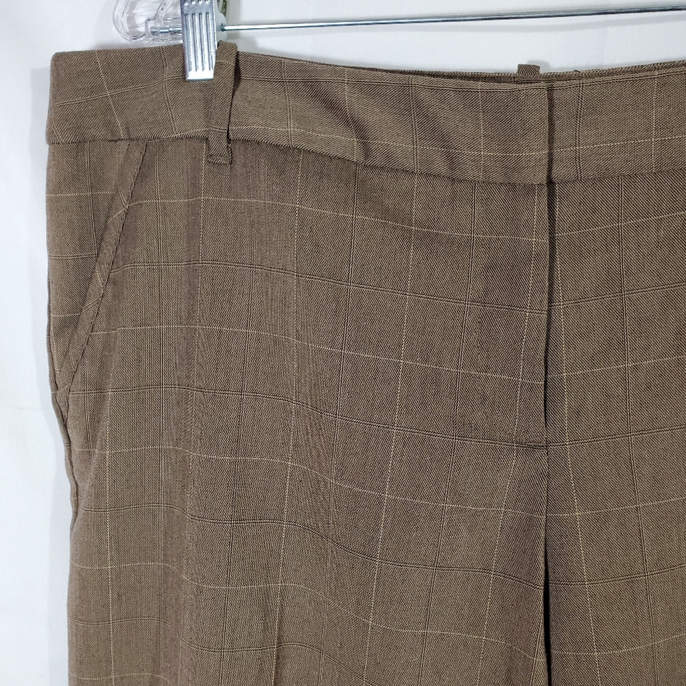 Attention Brown Plaid Trousers